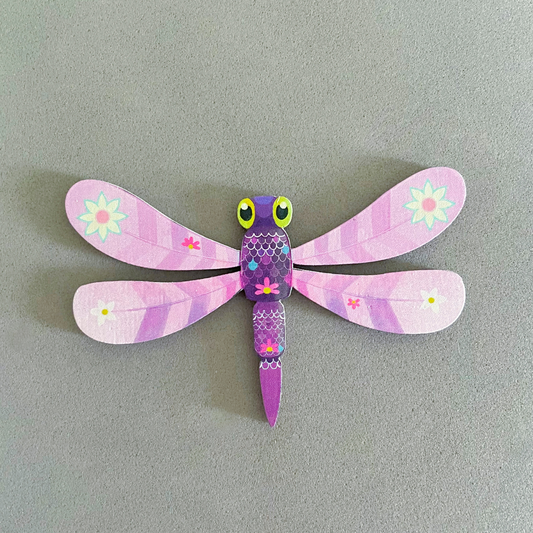 Lilac Dragonfly- Birchwood Fridge Magnet