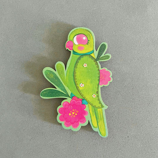 Pachai Kizhi | Parrot- Jumbo Birchwood Fridge Magnet