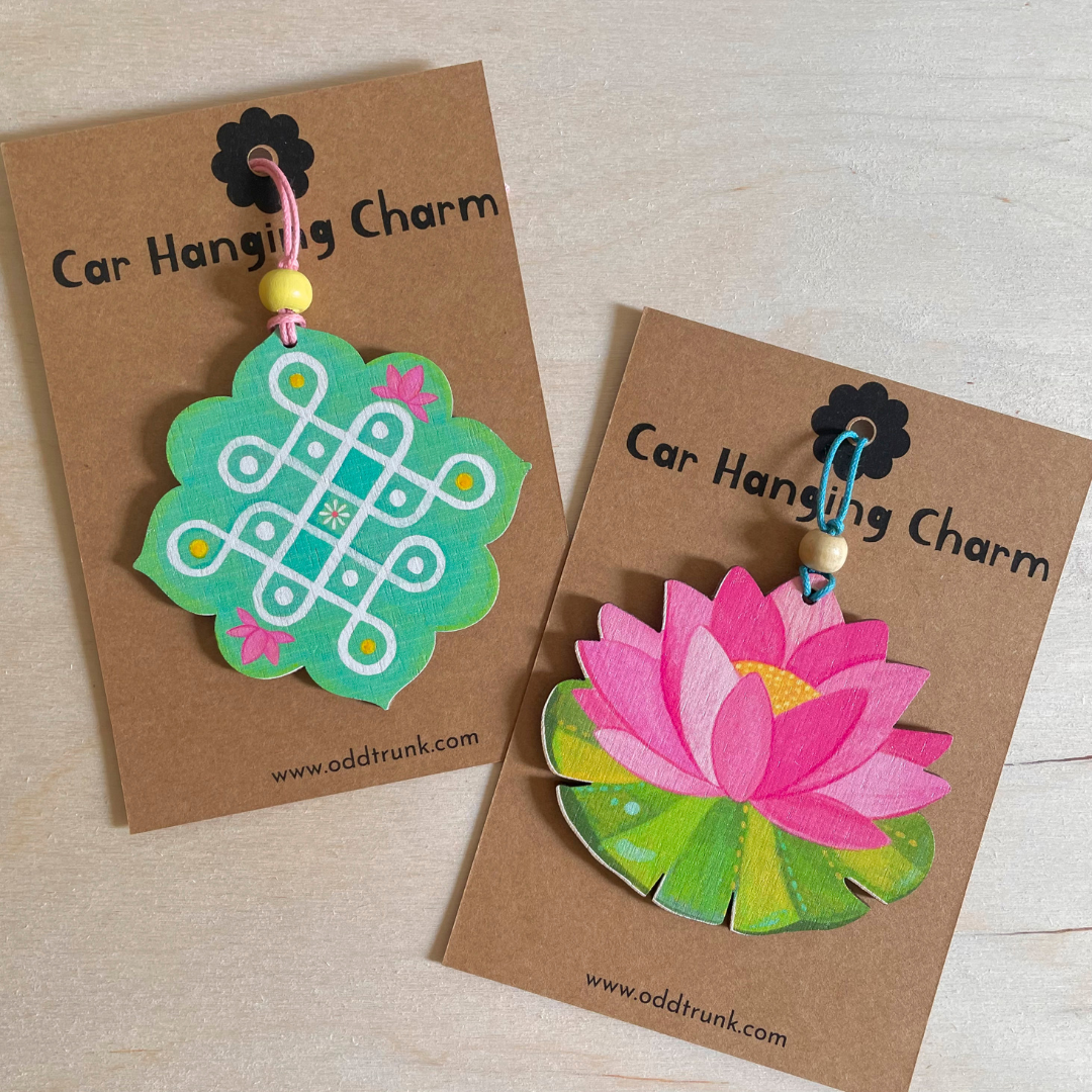 Kolam- Car Charm