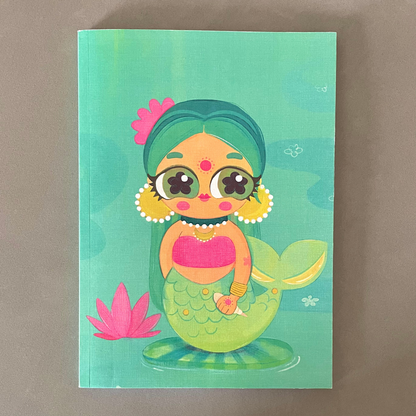 Mermaid- A5 Ruled Notebook | 100 pages