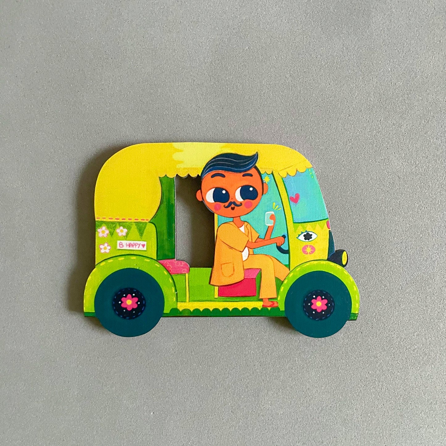 Auto Anna- Jumbo Birchwood Fridge Magnet